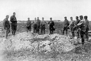 Beerdigung an der Westfront, Erster Weltkrieg, 1916