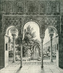 Garten des Generalife, 19. Jahrhundert, 1907 von Unbekannt