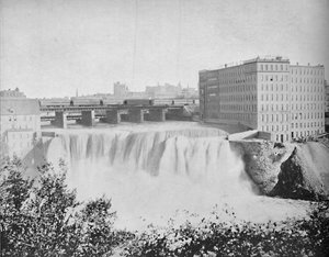 Genesee-Fälle, Rochester, N.Y., um 1897