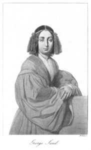 George Sand, französische Romanautorin, Mitte des 19. Jahrhunderts