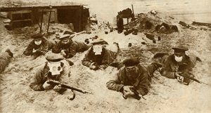 Deutsche Marine-Truppen mit Atemschutzgeräten, Erster Weltkrieg, 1915, 1935