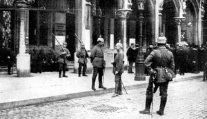 Deutsche Besetzung von Brüssel, Erster Weltkrieg, 1914