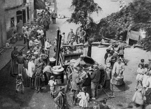 Deutsche Feldküche, Vogesen, Frankreich, Erster Weltkrieg, 1916 von Unbekannt