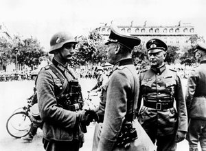 Deutsche Siegesparade nach der Eroberung von Paris, Juni 1940 von Unbekannt