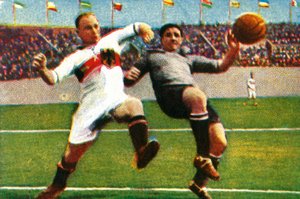 Deutschland-Uruguay Fußballspiel, 1928