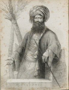 Giovanni Battista Belzoni 1778-1823 Frontispiz aus Narrative of the Operations and Recent Discoveries