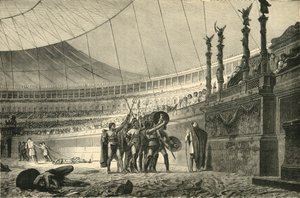 Gladiatoren grüßen den Kaiser vor dem Kampf, 1890 von Unbekannt