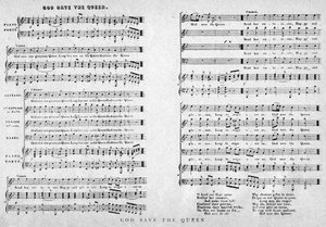 God Save the Queen, Notenblatt, 1900
