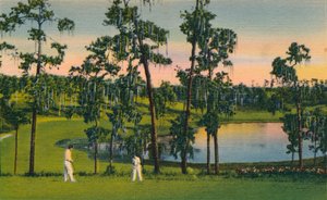 Golfen, ein Ganzjahressport in Florida, ca. 1939 von Unbekannt