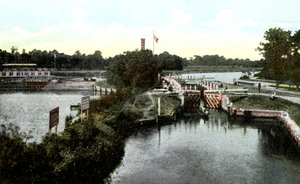 Goring Lock, Oxfordshire, 20. Jahrhundert