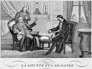 Gicht und die Spinne, um 1835