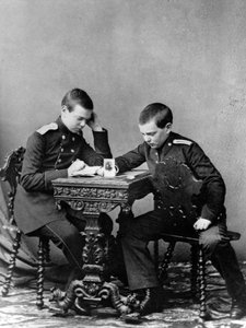 Großfürsten Alexander Alexandrowitsch und Wladimir Alexandrowitsch von Russland, ca. 1859-1861