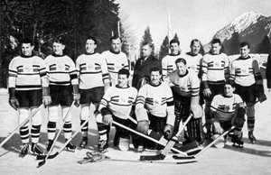 Eishockeyteam Großbritanniens, Olympische Winterspiele, Garmisch-Partenkirchen, Deutschland, 1936 von Unbekannt