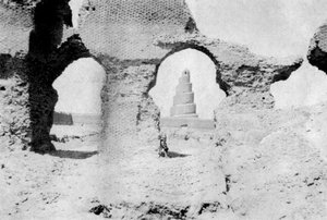 Große Moschee von Samarra, Irak, 1918