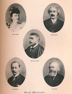 Große Musiker - Tafel XIV., 1895 von Unbekannt