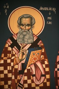 Griechisch-orthodoxe Ikone: Heiliger Athanasios der Große