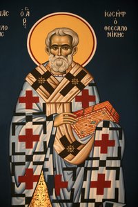 Griechisch-orthodoxe Ikone: Heiliger Josef von Thessaloniki