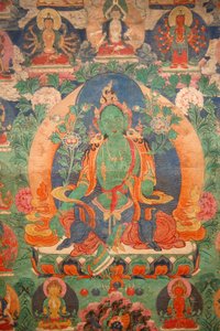 Grüne Tara Thangka, Budapest, Ungarn