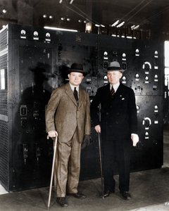 Guglielmo Marconi und David Sarnoff von Unbekannt
