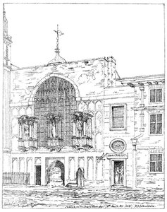 Guildhall-Kapelle, King Street, Cheapside, London, 1886