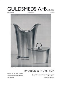 Guldsmeds A.-B. G.A.B. - Sterlingsilber - Rydbeck & Norström, 1939