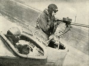 Waffe und die vom Piloten verwendeten Instrumente