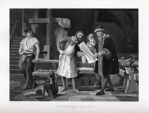 Gutenberg 1400-1468, 1882 von Unbekannt