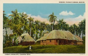 Habana: Kubanische Landschaft, Landhütten, ca. 1910
