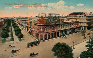 Habana: Prado, Neptuno und Hotel Plaza. Prado, Zentralpark und Plaza Hotel, ca. 1910 von Unbekannt