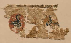 Wandbehang mit Vögeln in Rundeln, 800er Jahre