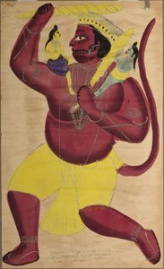 Hanuman, ca. 1880 von Unbekannt