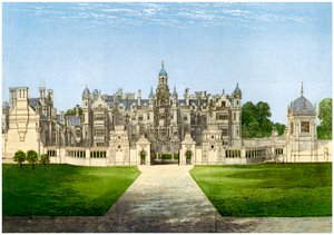 Harlaxton Manor, Lincolnshire, Heim der Familie Gregory, ca. 1880 von Unbekannt