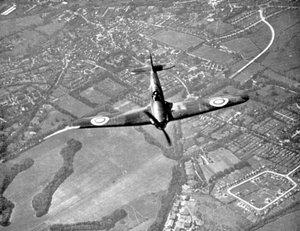 Hawker Hurricane im Flug, Schlacht um England, Zweiter Weltkrieg