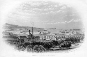 Hayle St Ives in der Ferne, um 1860