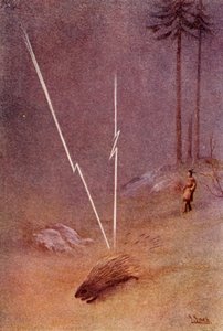 Er nahm plötzlich die Gestalt eines gigantischen Stachelschweins an, 1914