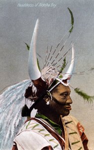 Kopfschmuck eines Ricksha-Jungen, Durban, 1917