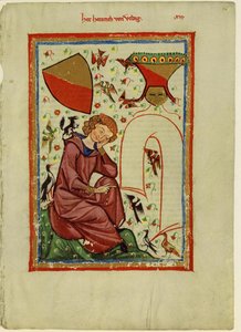 Heinrich von Veldeke aus dem Codex Manesse von Unbekannt