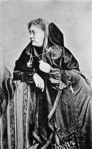 Helena Petrovna Blavatsky, russisch-amerikanische Theosophin, 1875