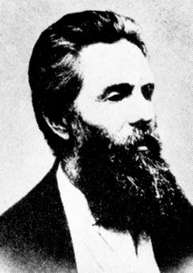 Herman Melville, amerikanischer Autor, 19. Jahrhundert von Unbekannt