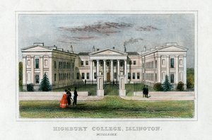 Highbury College, Islington, London, Mitte des 19. Jahrhunderts von Unbekannt