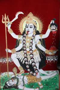 Hindu-Göttin Kali, Kathmandu, Nepal von Unbekannt