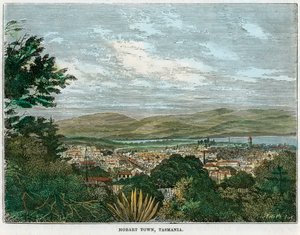Hobart Town, Tasmanien, Australien, um 1880