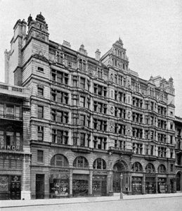 Holborn-Front der Birkbeck Bank, London, 1904