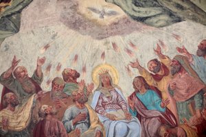 Heiliger Geist Fresko in der Loreto Kirche; Prag, Tschechische Republik von Unbekannt