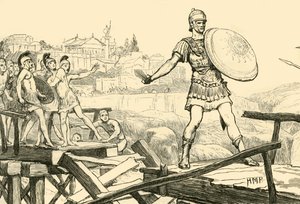 Horatius Cocles verteidigt die Brücke, 1890