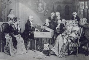 Hauskonzert bei der Familie Mozart in Wien, 19. Jahrhundert