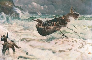 Wie das Boot nach Hause kam, 1886, ca. 1902 von Unbekannt