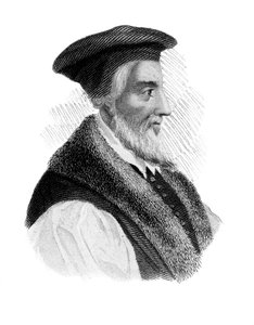 Hugh Latimer, protestantischer Märtyrer, um 1850