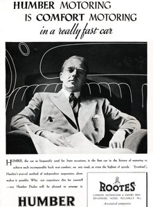 Humber Motoring ist komfortables Autofahren in einem wirklich schnellen Auto, 1937 von Unbekannt