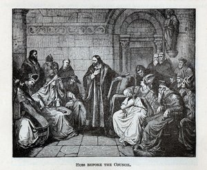 Huss vor dem Rat, 1882 von Unbekannt